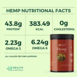 Health Horizons Cold Milled Raw Hemp Seeds Powder (Protein) 500gm - Image 5