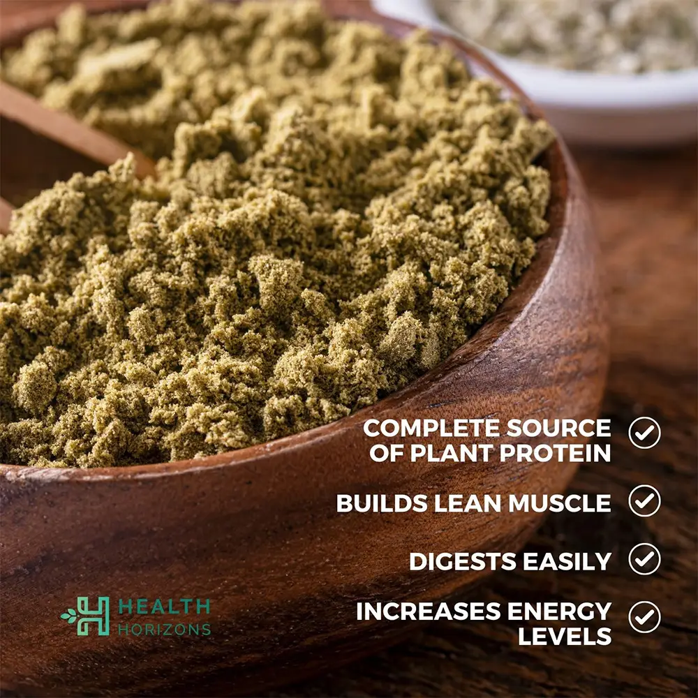 Health Horizons Cold Milled Raw Hemp Seeds Powder (Protein) 500gm - Image 6