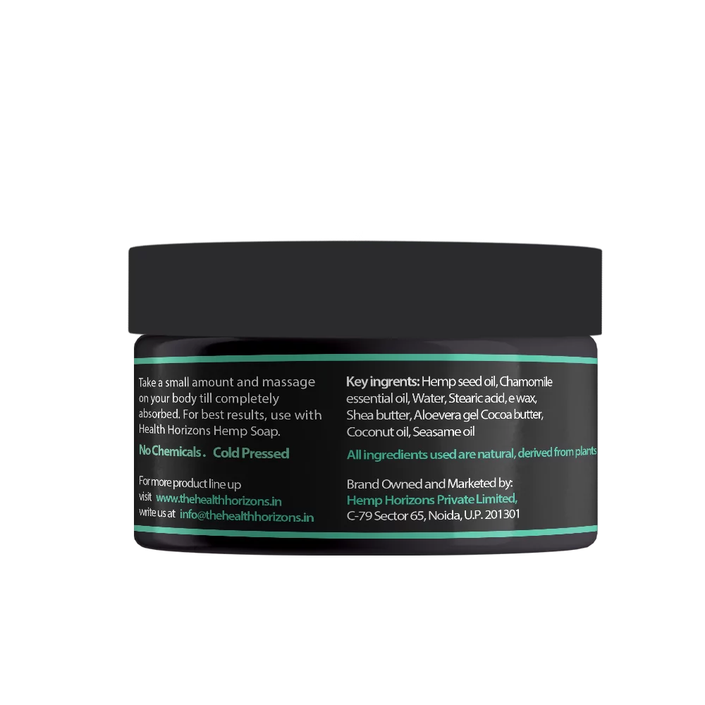 Health Horizons Aloe Vera and Hemp Body Butter 100gm on itsHemp