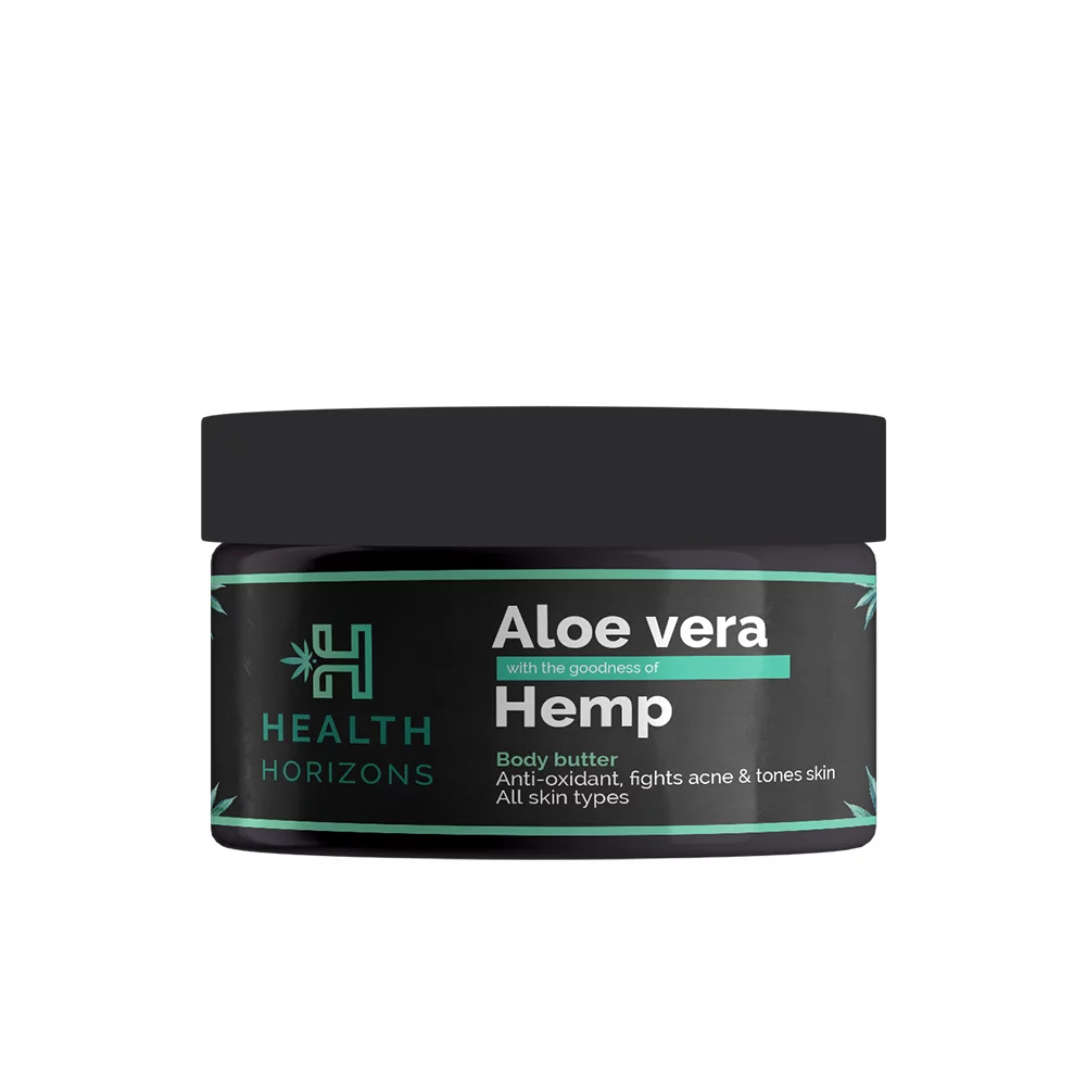 Health Horizons Aloe Vera and Hemp Body Butter 100gm on itsHemp