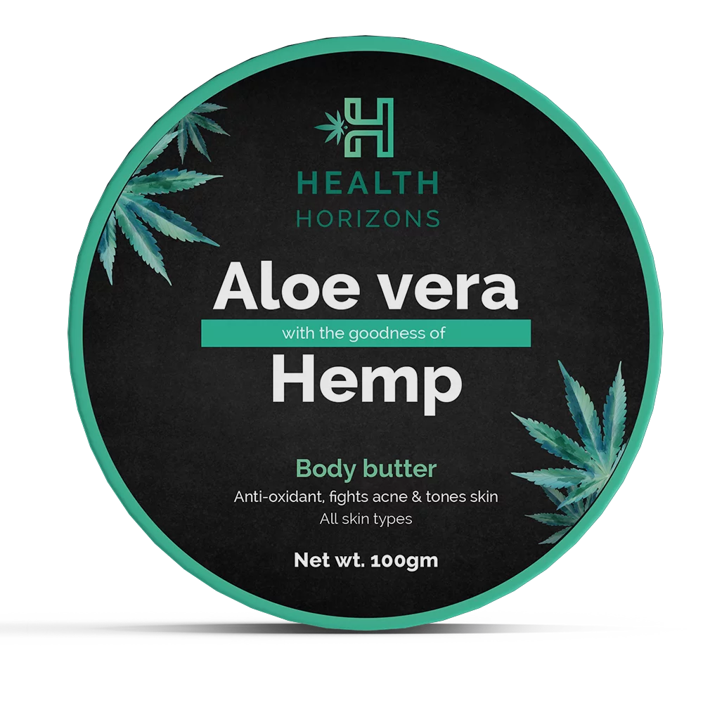 Health Horizons Aloe Vera and Hemp Body Butter 100gm on itsHemp
