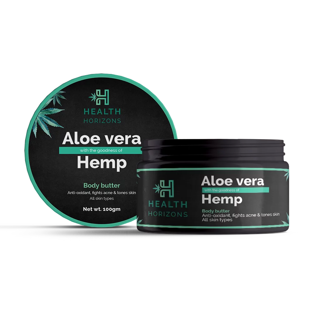 Health Horizons Aloe Vera and Hemp Body Butter 100gm on itsHemp