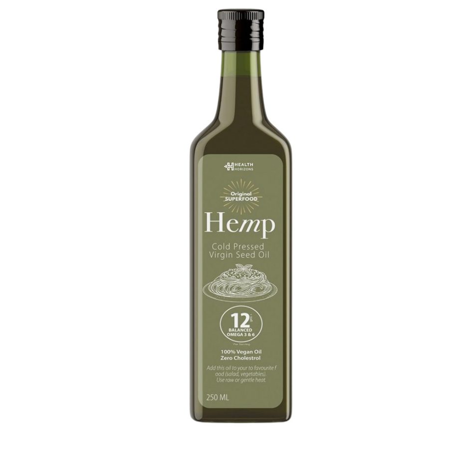 Health Horizons Ayurvedic Hemp Sativa Oil 250ml on itsHemp