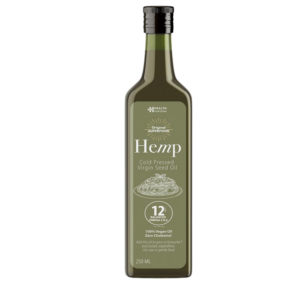 Health Horizons Ayurvedic Hemp Sativa Oil 250ml on itsHemp