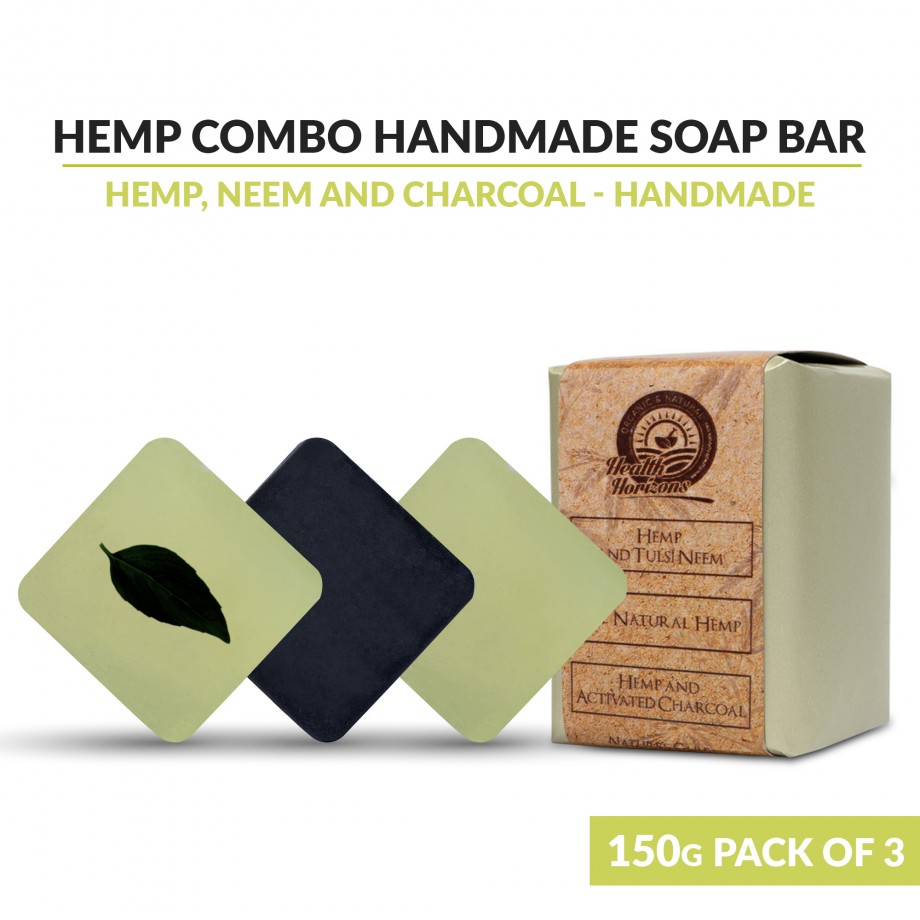 Health Horizons COMBO Pack of 2 Hemp Soap Combos (6 Soaps 50gm each) on itsHemp