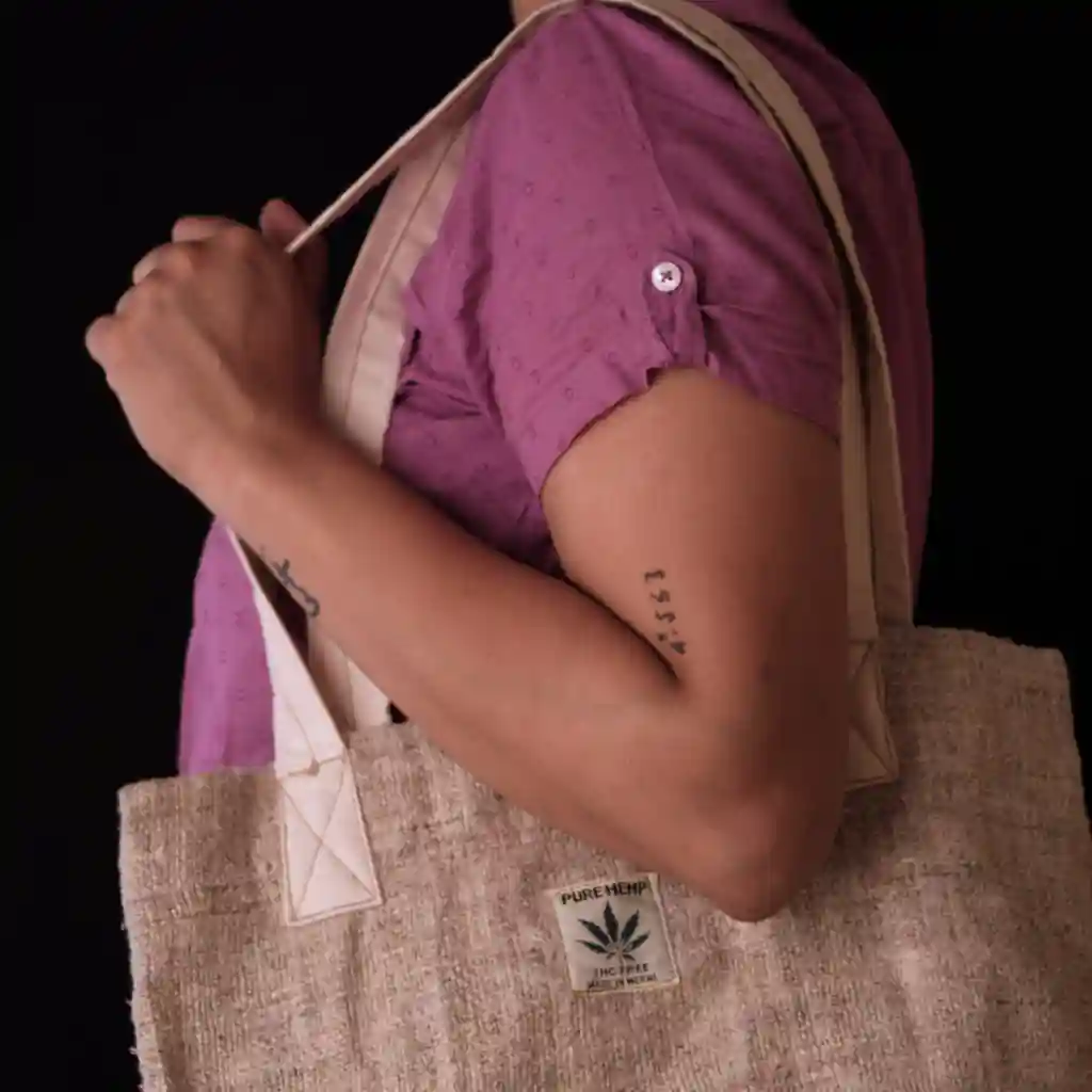 Hemp House All Natural Hemp Tote Bag on itsHemp