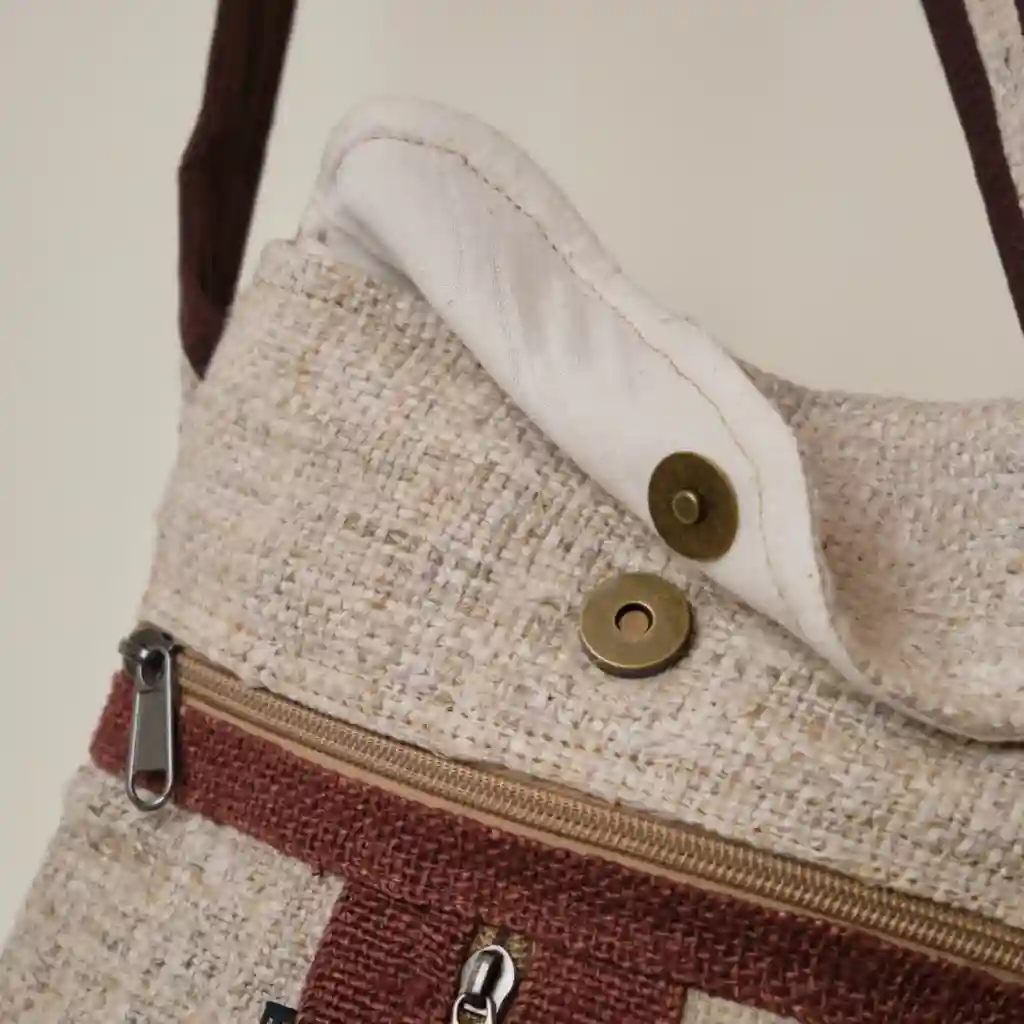 Hemp House All Natural Hemp Sling Bag Multi-Coloured On itsHemp