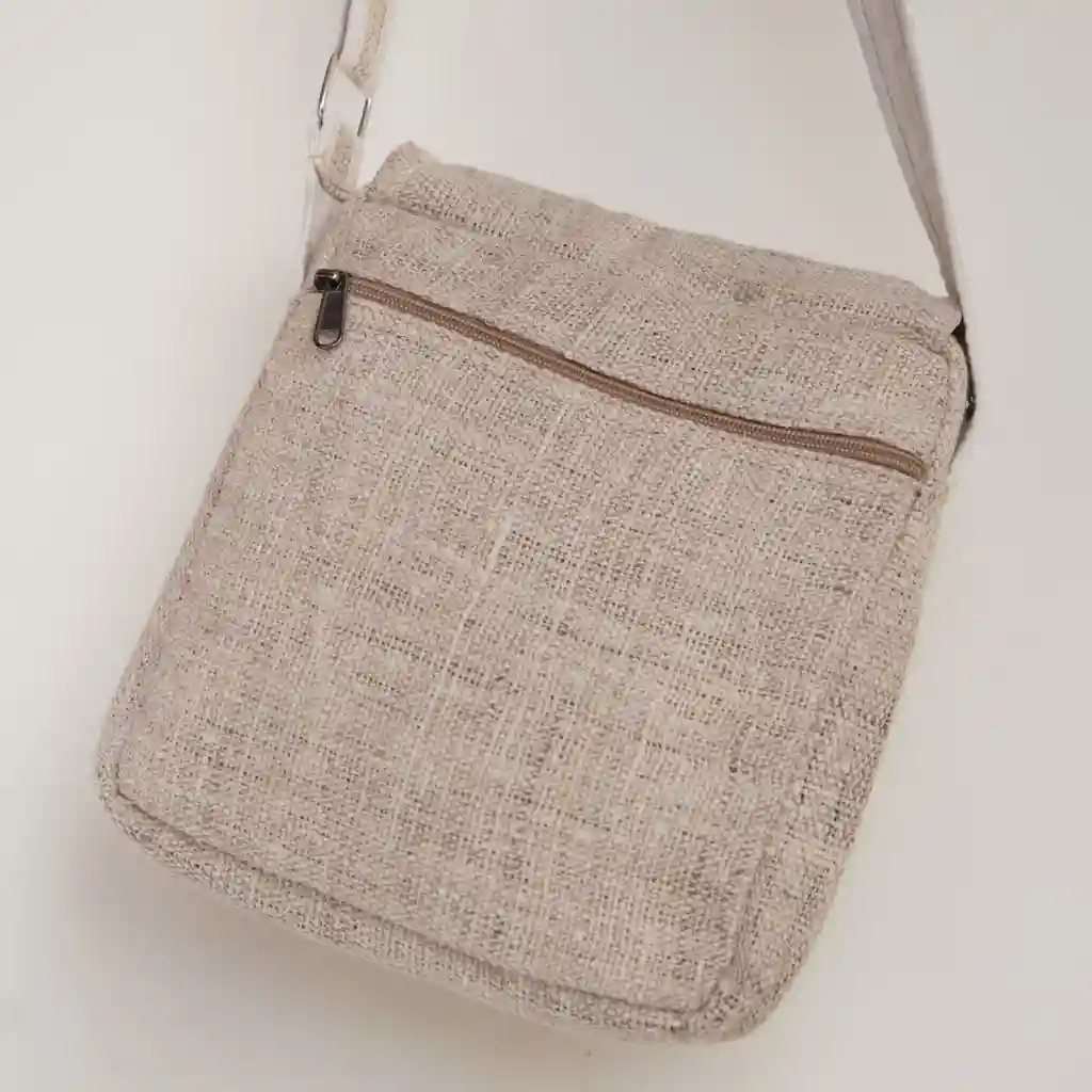 Hemp House All Natural Hemp Sling Bag with Button/Zip Pocket itsHemp on itsHemp