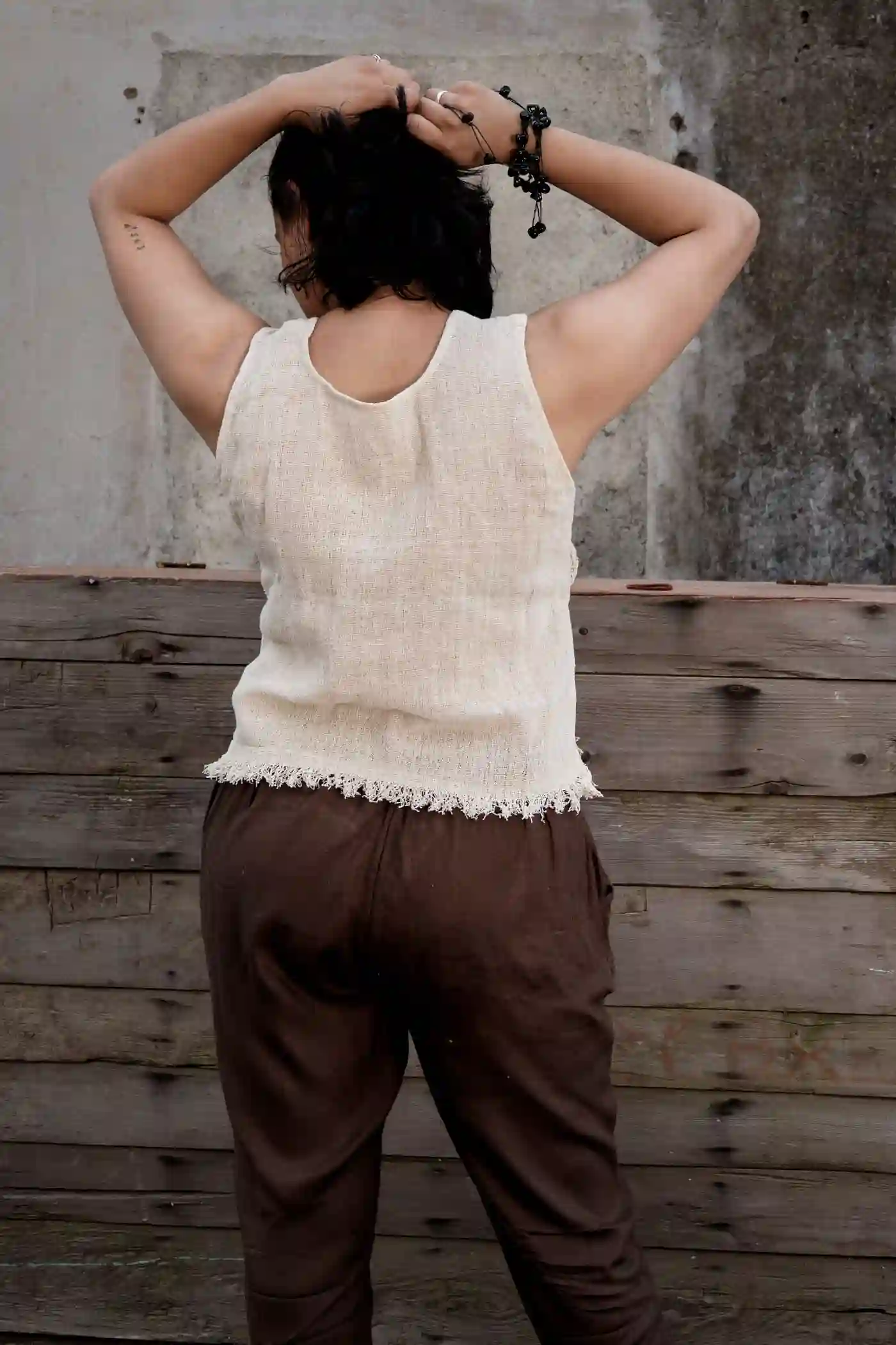 Hemp House All Natural Hemp Women Sleeveless Tank Top (S) on itsHemp