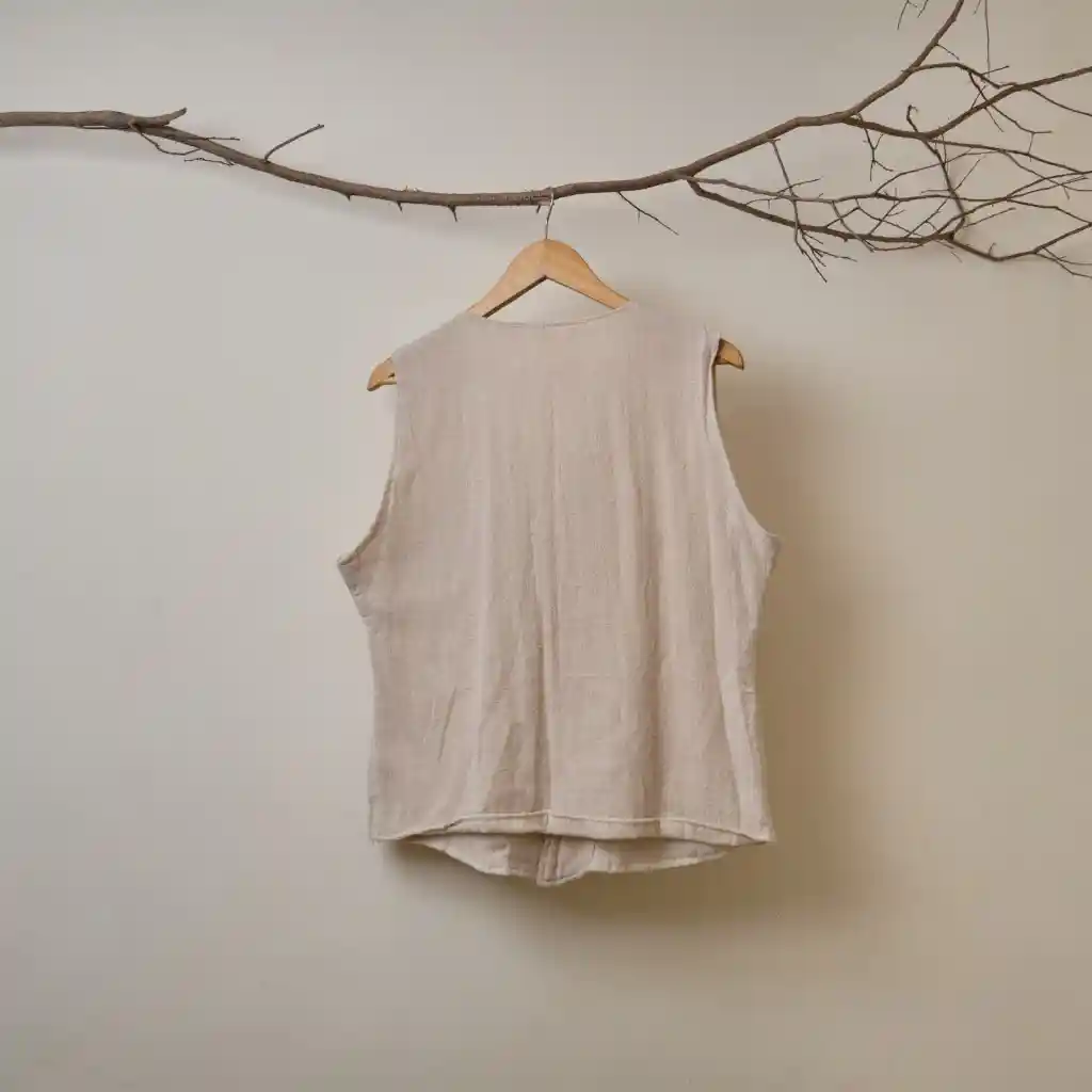 Hemp House All Natural Hemp Men's Vest on itsHemp