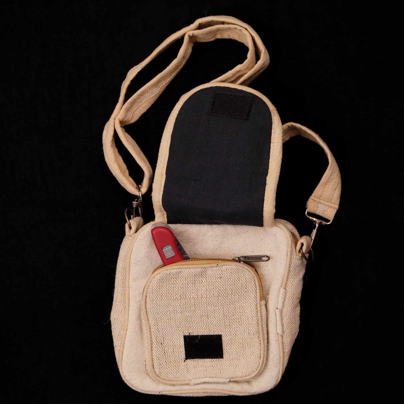 Pouchful Hemp & Cotton Handmade Sling bag on itsHemp