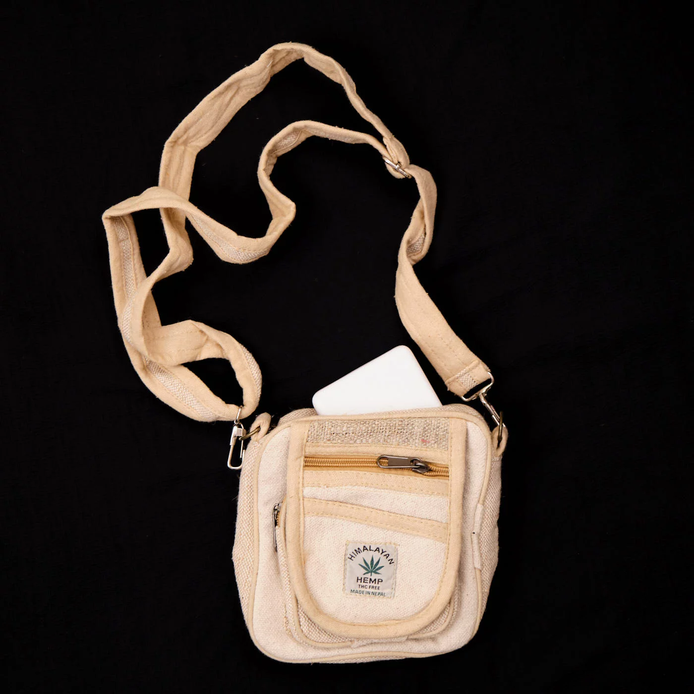 Pouchful Hemp & Cotton Handmade Sling bag on itsHemp