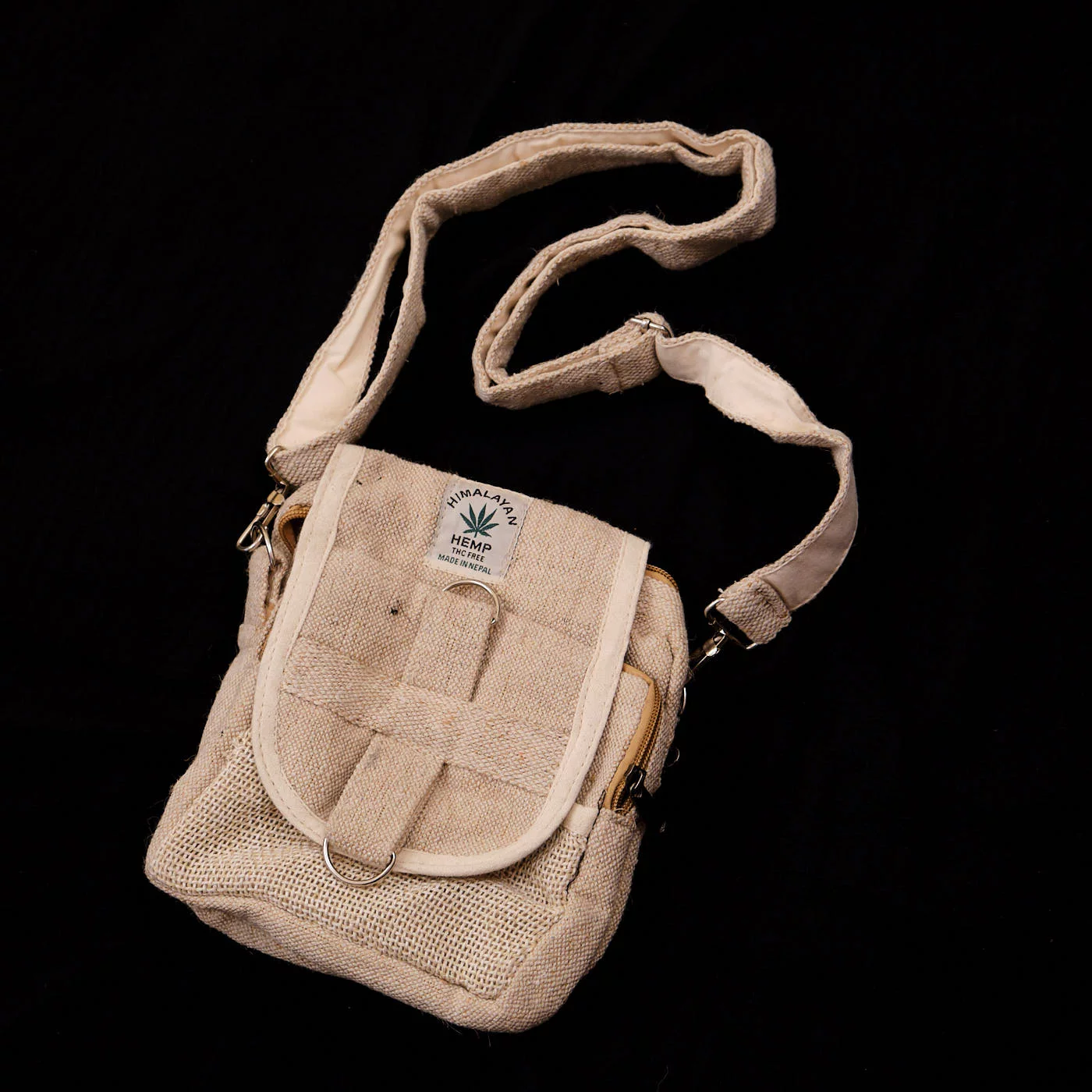 Pouchful Hemp & Cotton Handmade Sling bag on itsHemp