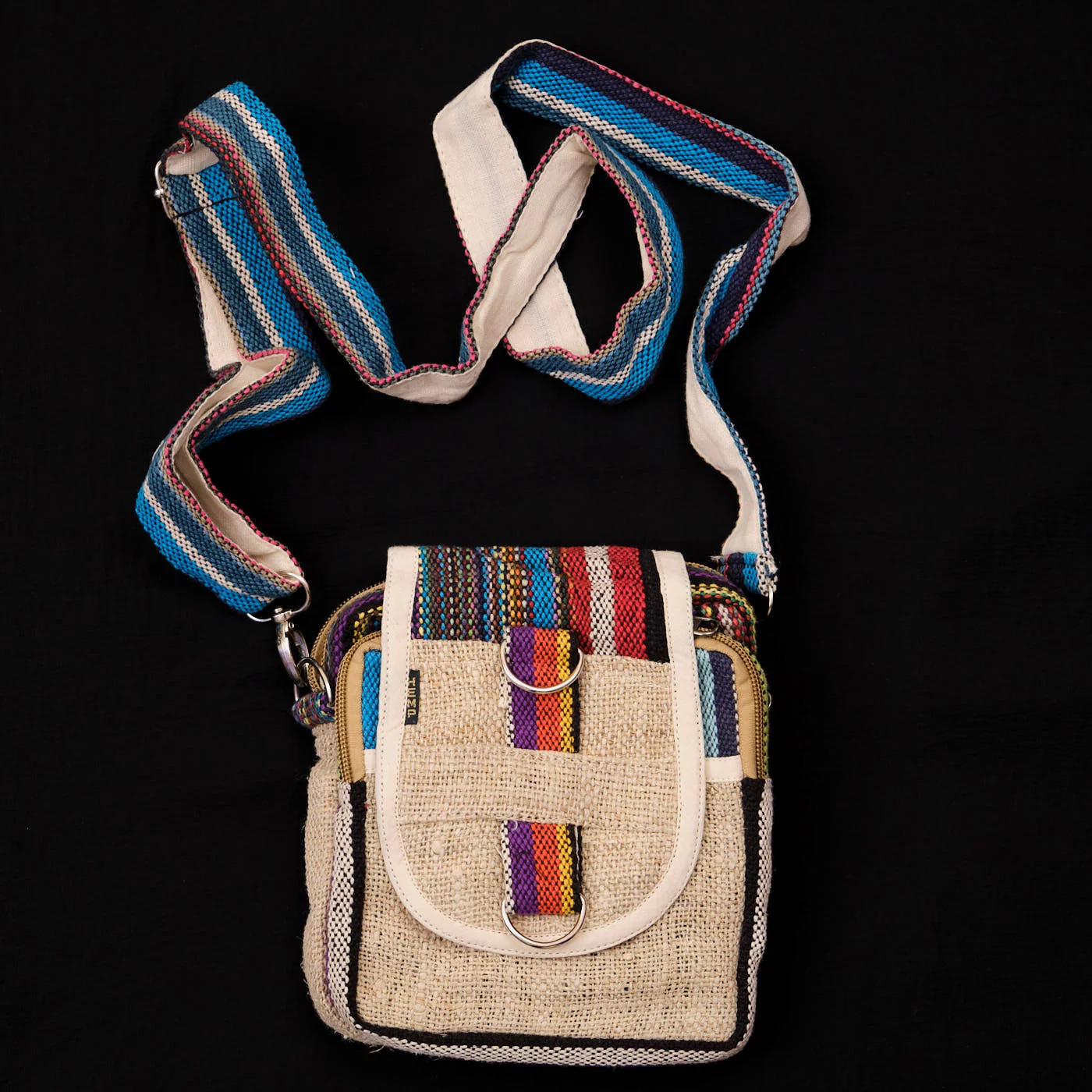AF008046_1.jpg Pouchful Hemp & Cotton Handmade Sling bag on itsHemp