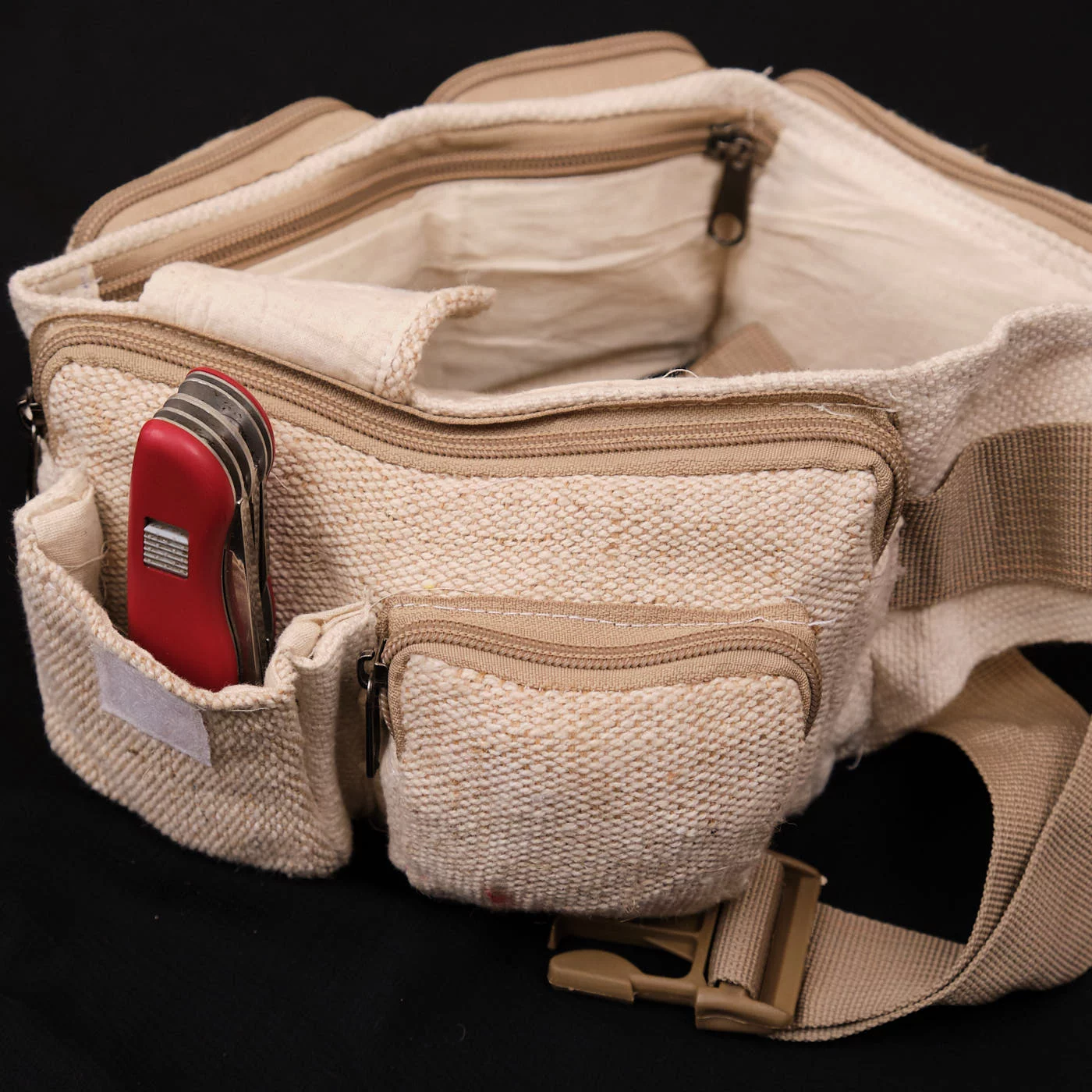 Pouchful Hemp & Cotton Handmade Waist Pouch on itsHemp