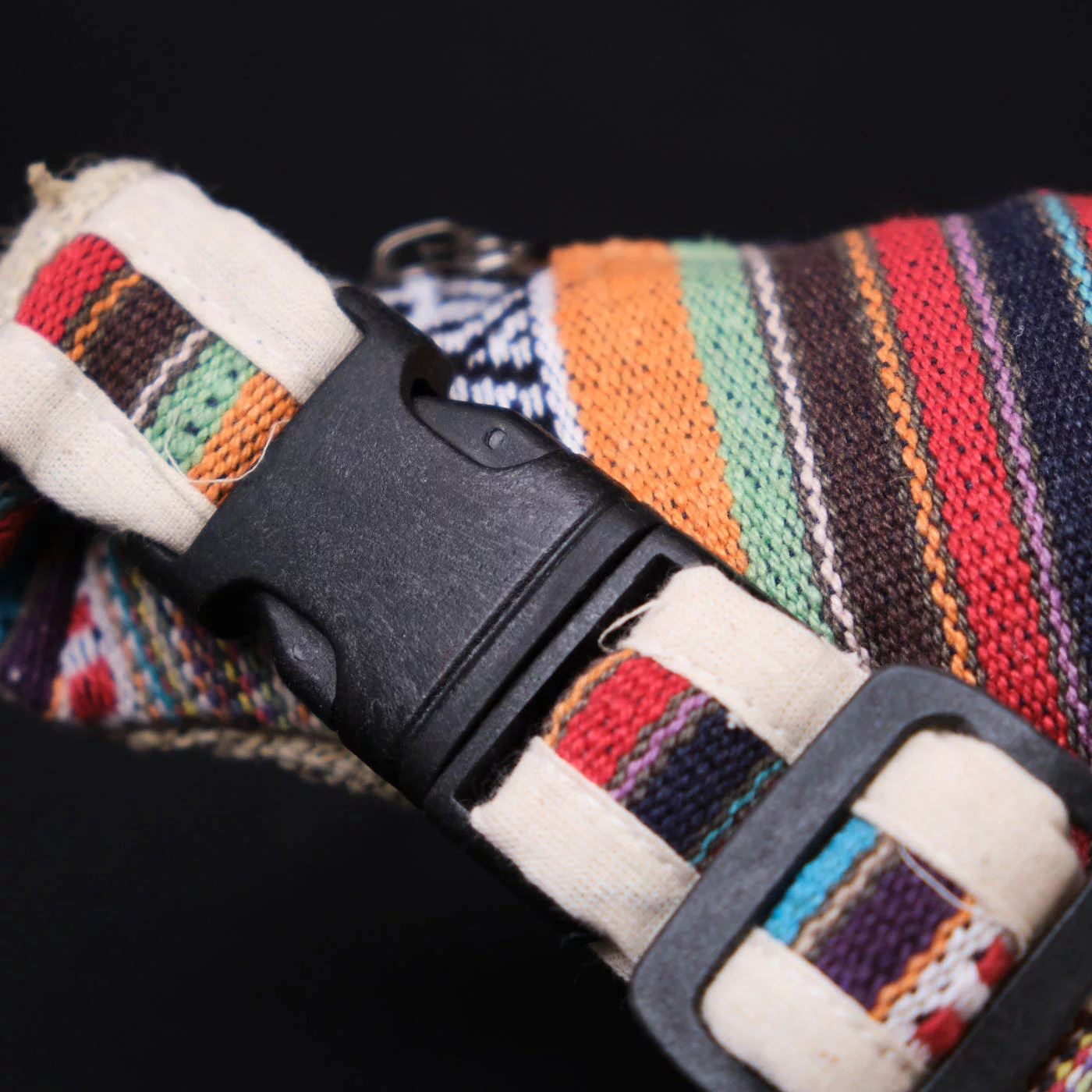 Pouchful Hemp & Cotton Handmade Waist Pouch (Tribal) on itsHemp