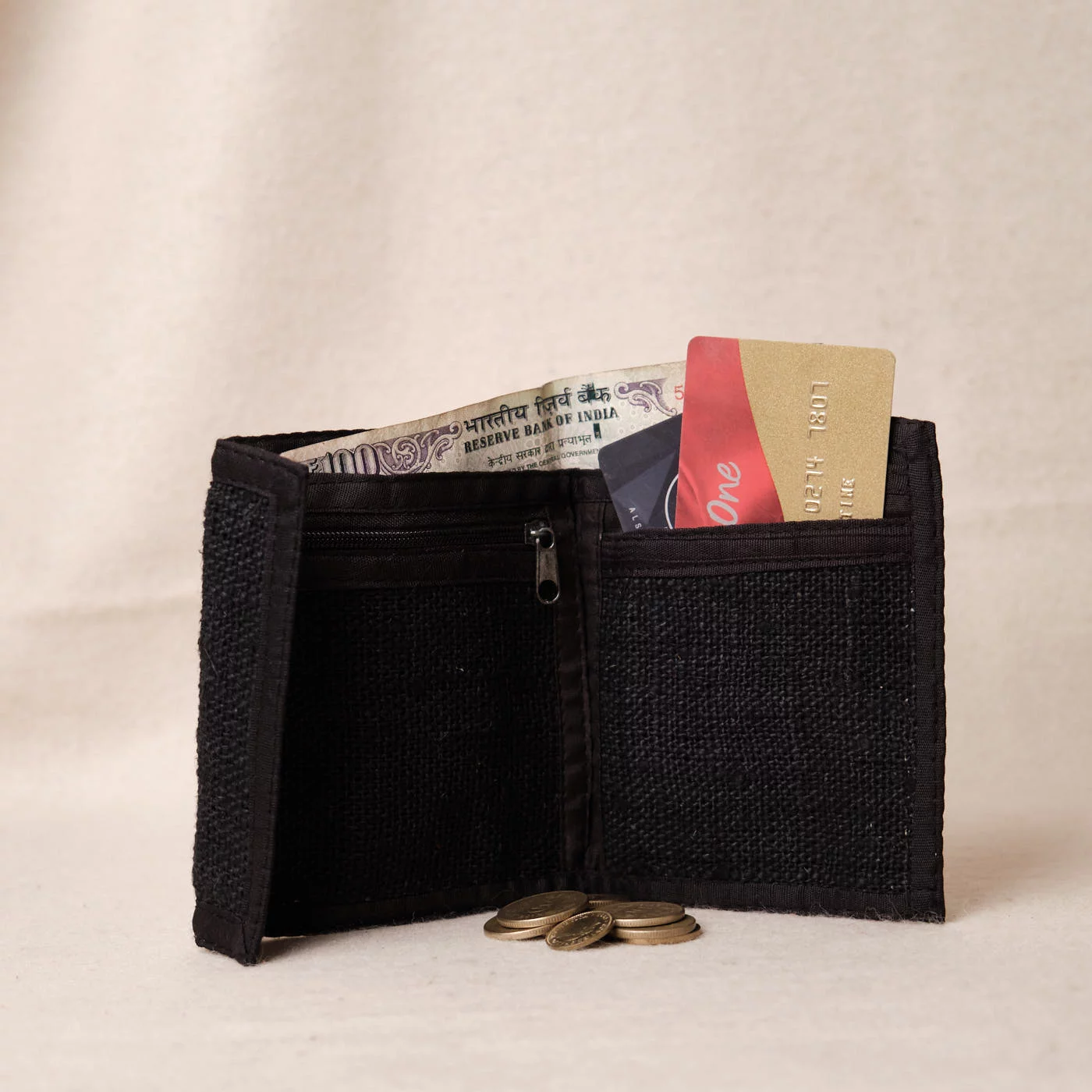 Pouchful All Hemp Handmade 2-Fold European Wallet on itsHemp