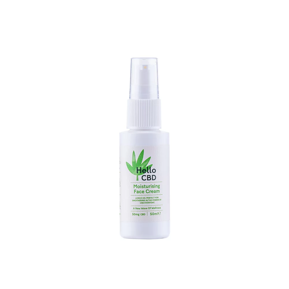 Hello cbd moisturising face cream on itsHemp