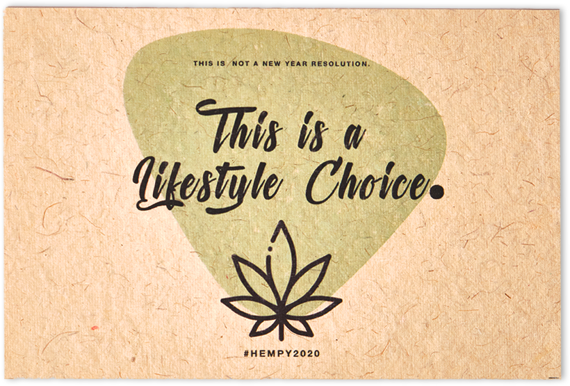 This is a Lifestyle Choice Hemp Paper Postcard on ItsHemp