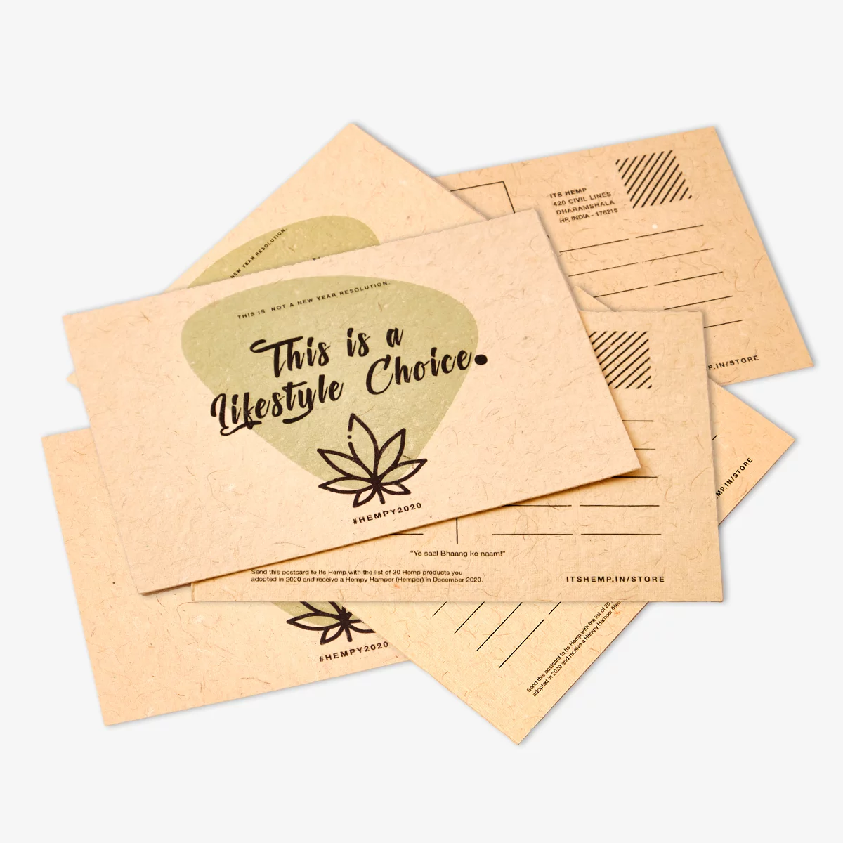 Its a Lifestyle Choice - Returnable Postcard on itsHemp
