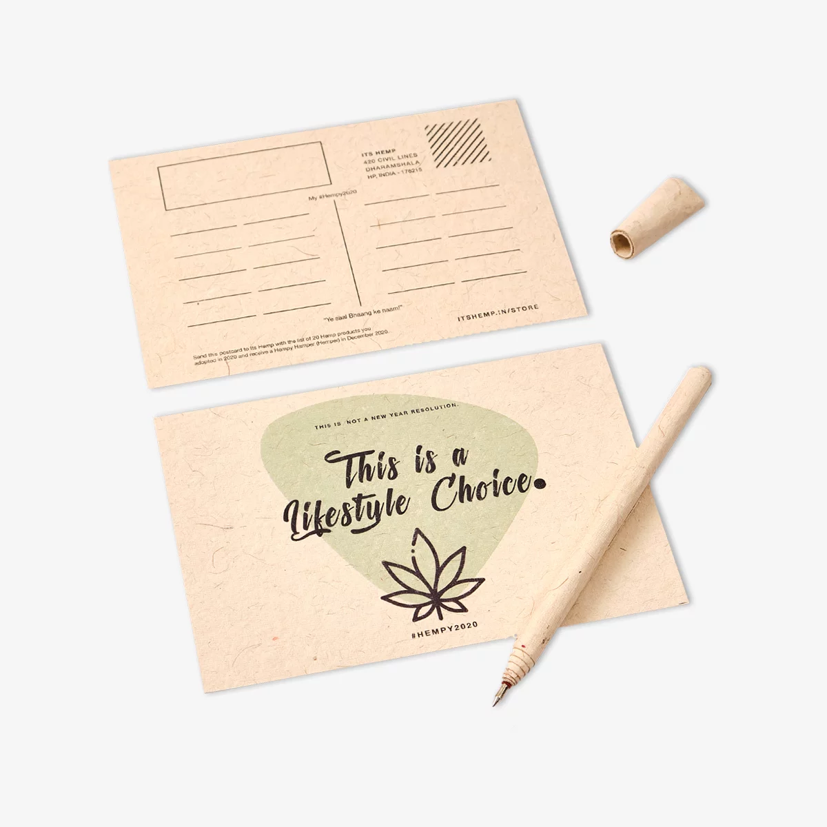 Hemp Postcard + Pen Combo on itsHemp
