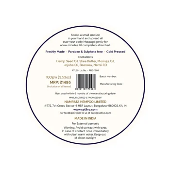 Satliva FloraFusion Body Butter 100g on itshemp.in