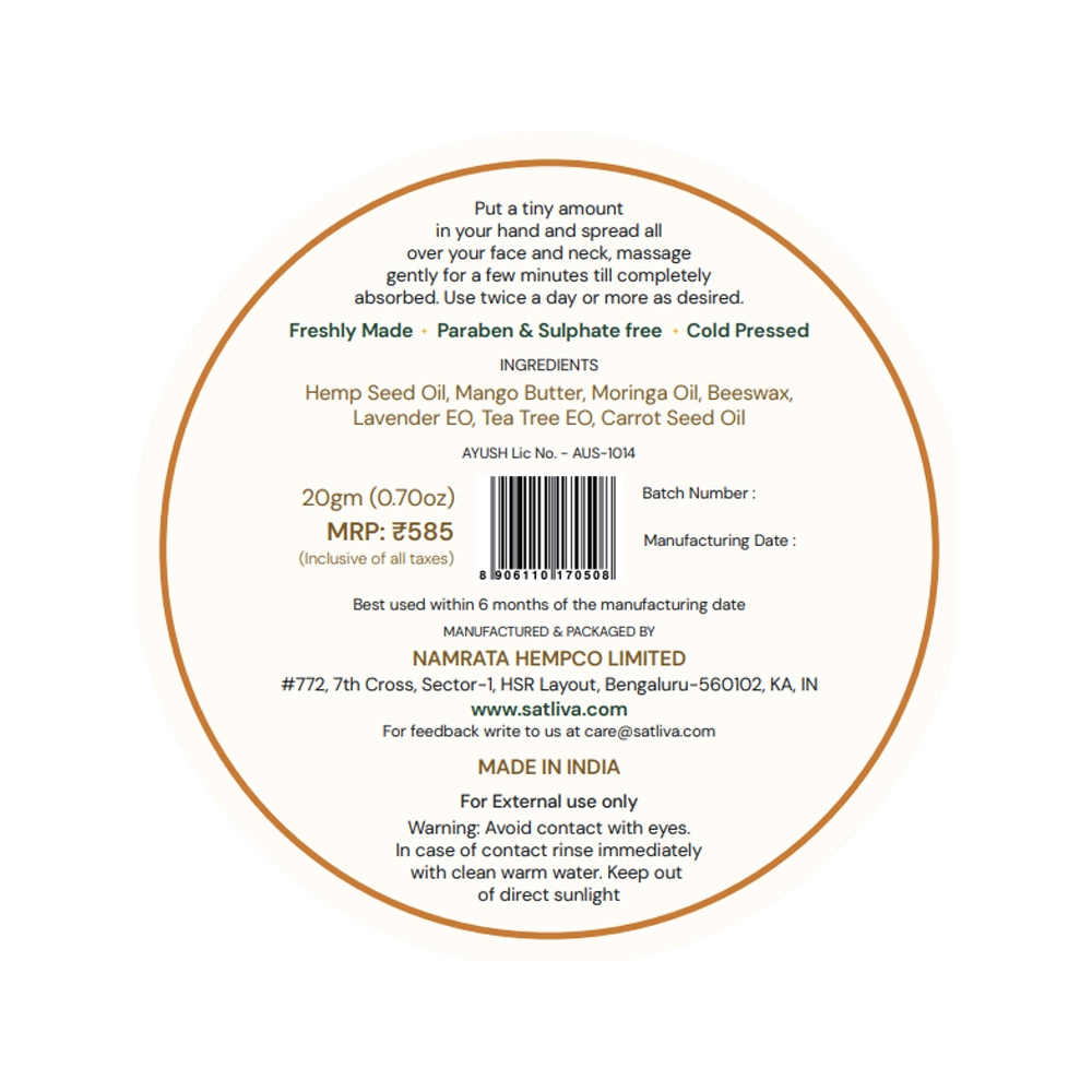 Satliva AgeDefy Glow Face Cream 20g on itsemp.in