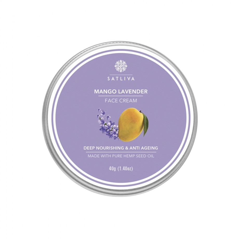 Satliva mango lavender face Cream on itsHemp