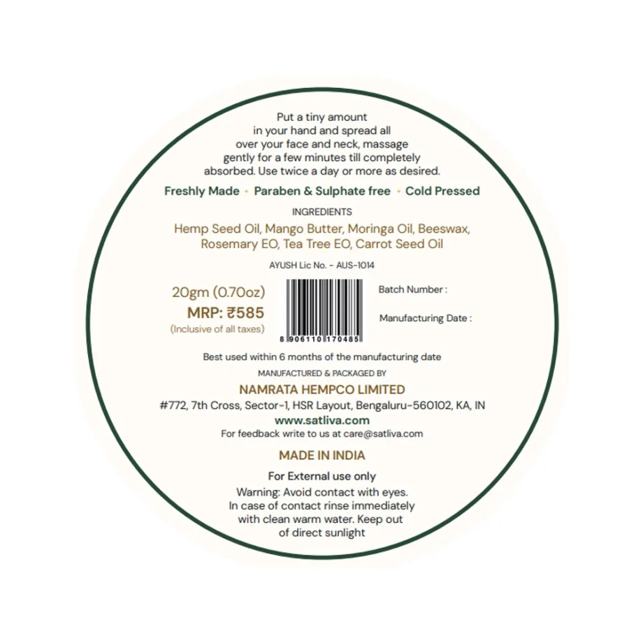 Satliva SkinRefine Face Cream 20g on itshemp.in