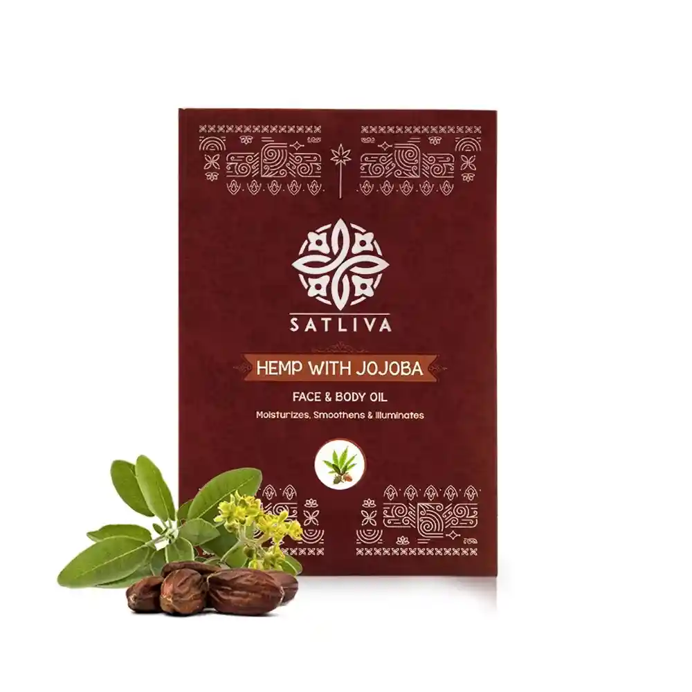 Satliva Hemp with jojoba face & body oil on itsHemp