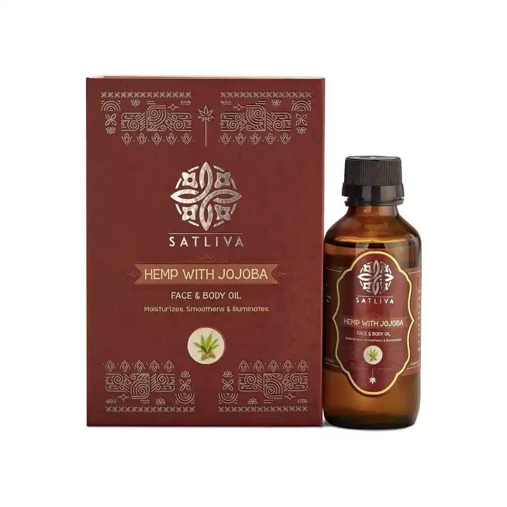 Satliva Hemp with jojoba face & body oil on itsHemp