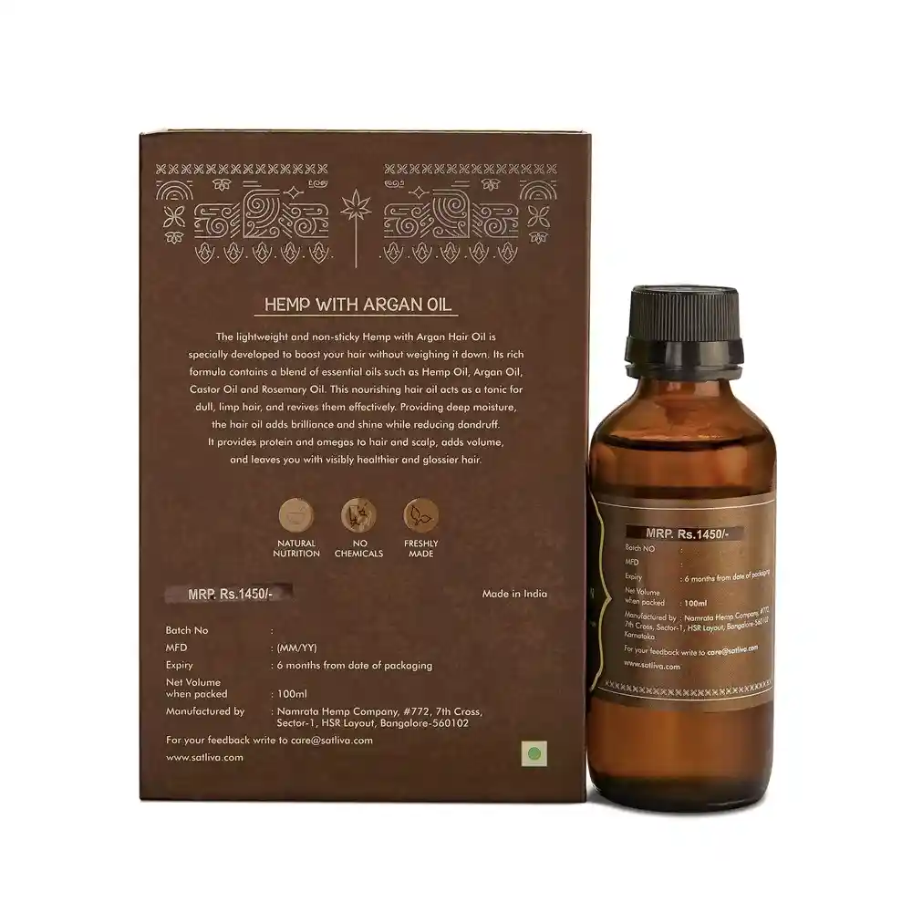 Satliva Hemp with avacado hair oil on itsHemp