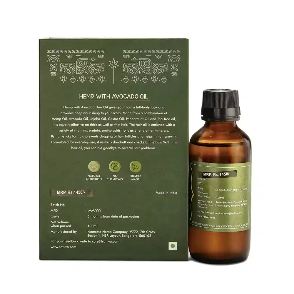 Satliva Hemp with avacado oil on itsHemp