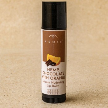 Hemis Hemp, Chocolate, and Orange Lip Balm on itsHemp