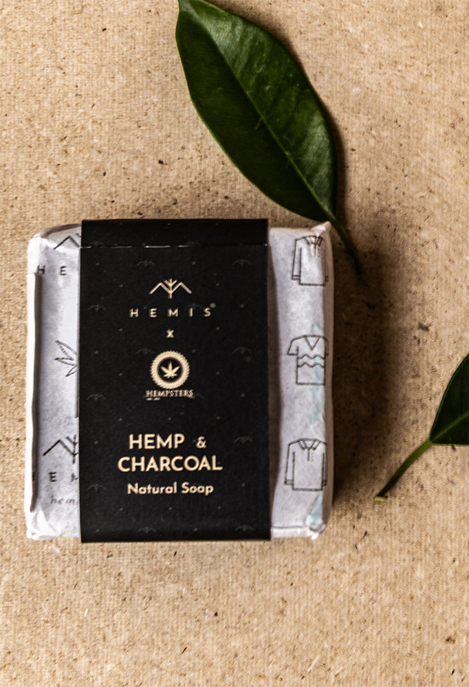 Hemis Hemp and Charcoal Soap Bar on itsHemp