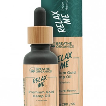 Breathe Organics (Relax Me) Premium Gold Hemp Oil (10 ML) on itsHemp