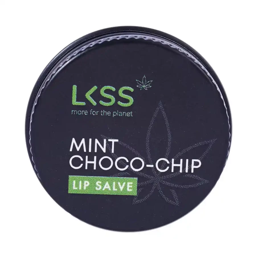 LESS Mint choco-chip Lip Salve (10g) on itsHemp