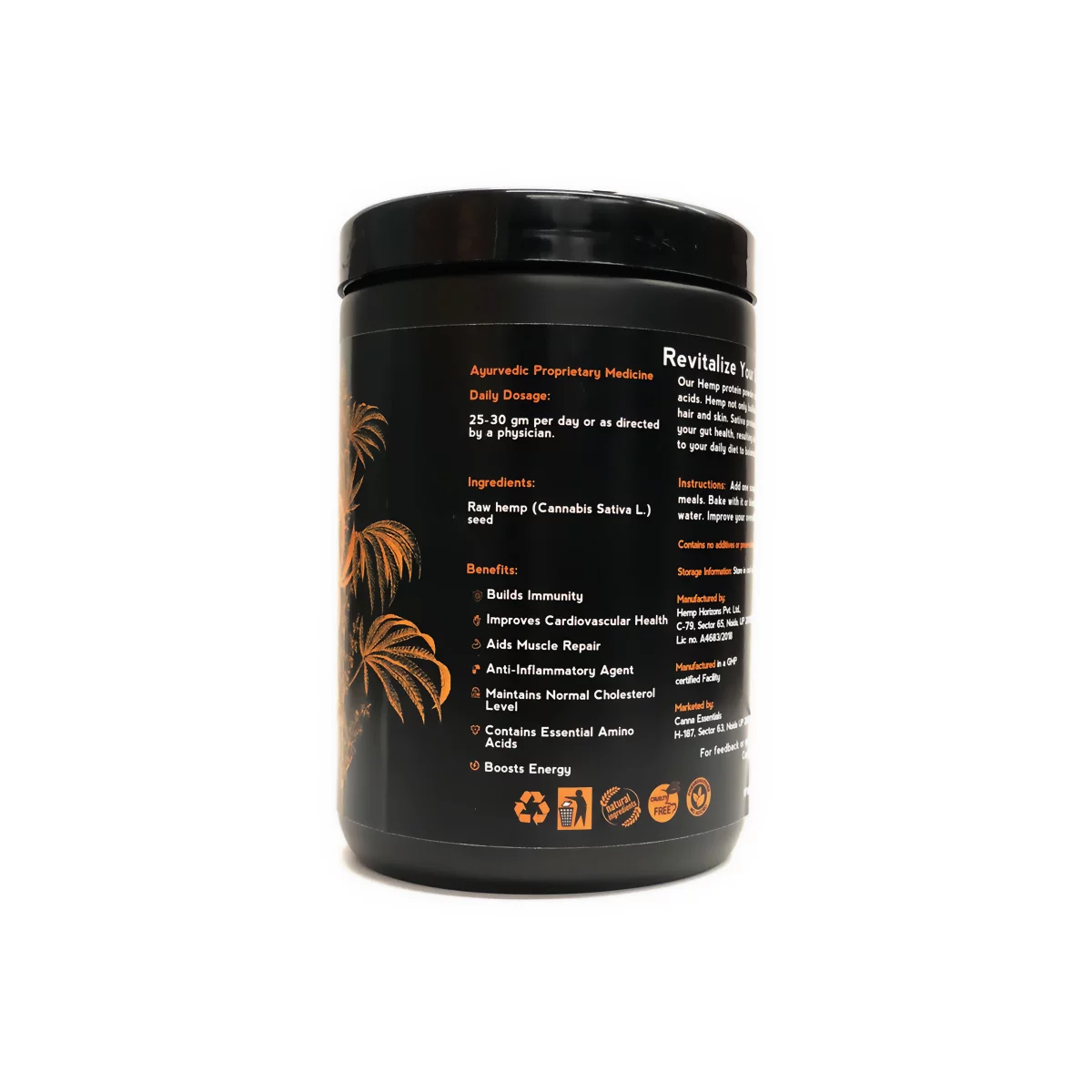 Ayurvedic Essentials Hemp Protein Powder (500g) on itsHemp