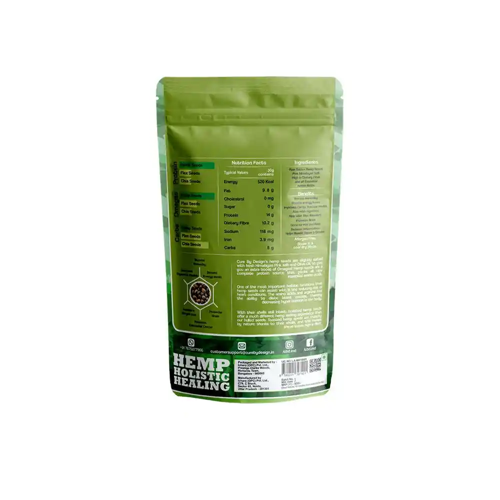 Cure By Design Hemp Hearts toasted (250g)on itsHemp