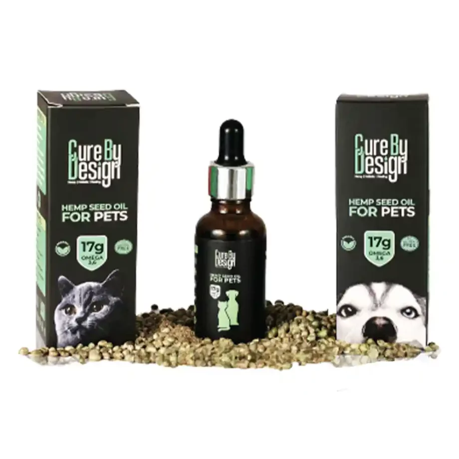 Cure By Design Hemp Seed Oil For Pets (30ml) on itsHemp