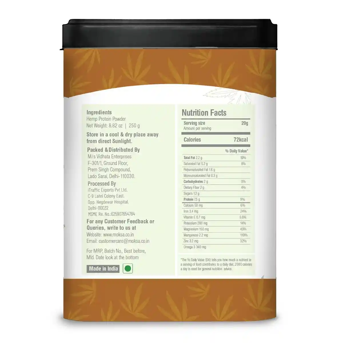 Moksa Hemp Protein on itsHemp