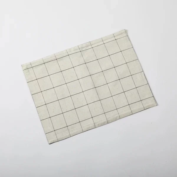 B Label Floral Table Mat - Navy on itsHemp