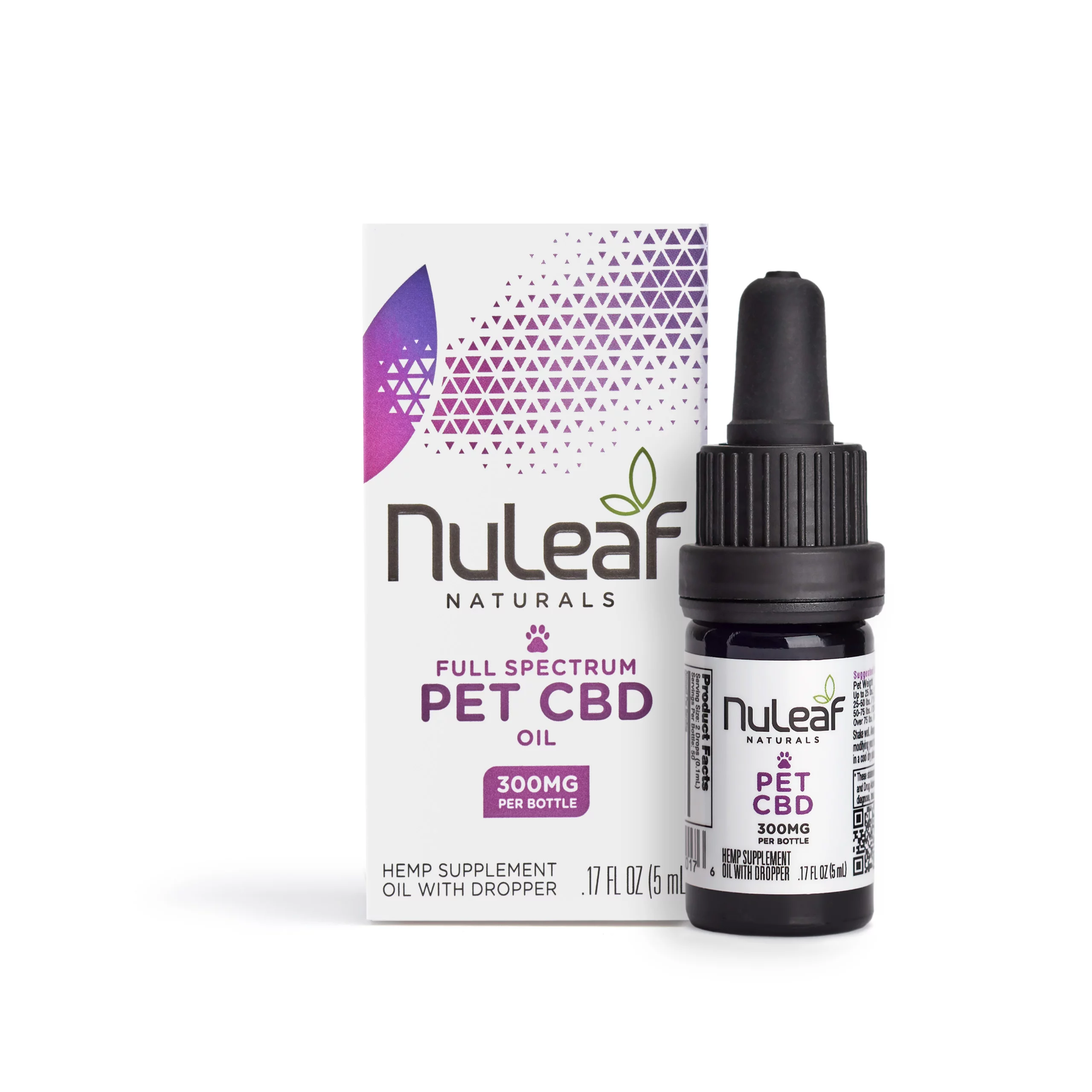 Exclusive Mockups for Branding and Packaging Design Nuleaf Naturals Full Spectrum Hemp CBD Pet Oil 300 mg(60mg/mL) on itsHemp