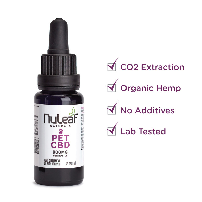 Nuleaf Naturals Full Spectrum Hemp CBD Pet Oil 900 mg(60mg/mL) on itsHemp