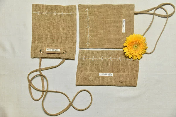 Pahartah Hemp Hand held Bag on itsHemp