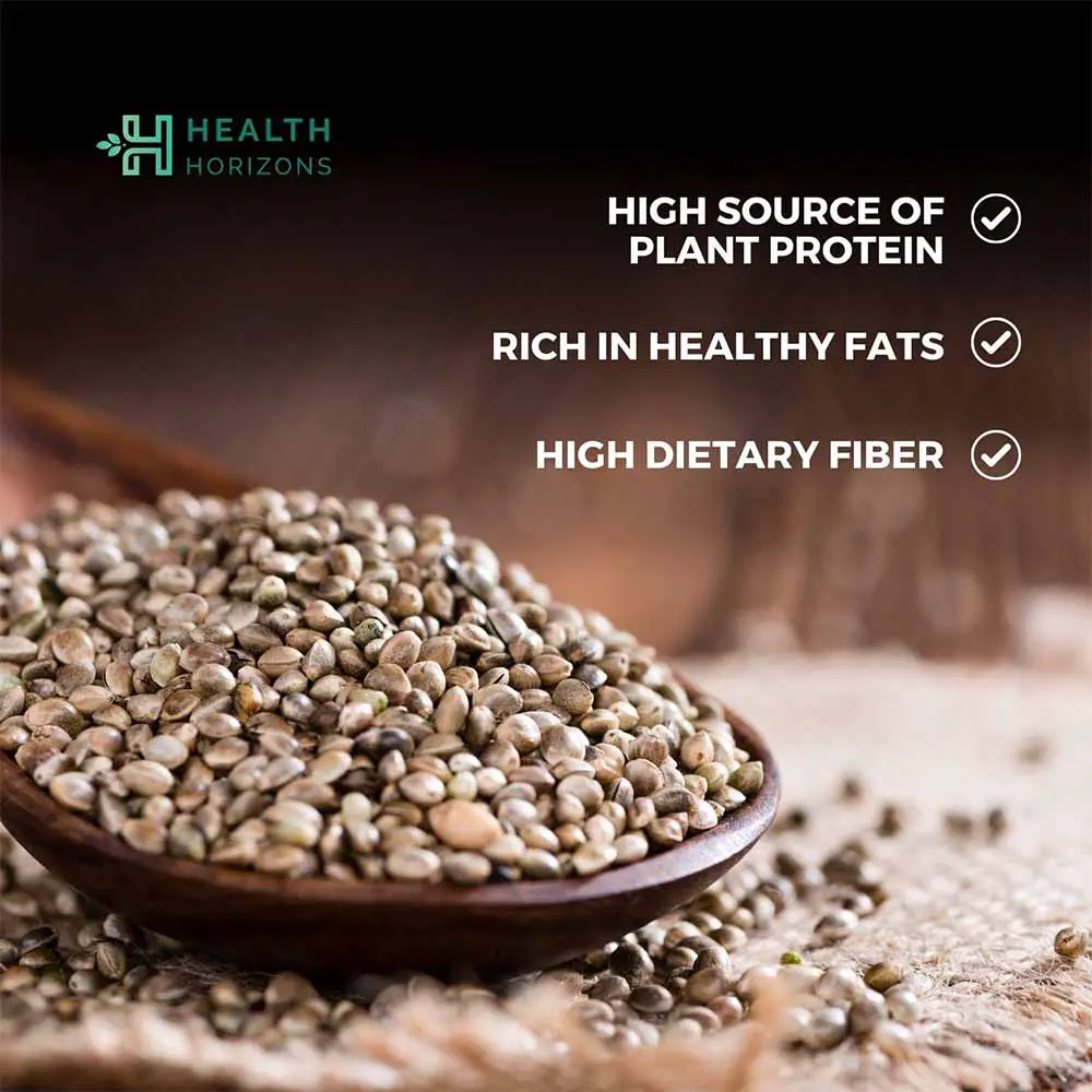 Health Horizons Raw Hemp Seeds, 500gm - Image 6