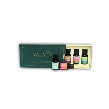 Satvik Gift Box with 5 Organic Hemp Seed Face and Body Oils, 75 ml on itsHemp