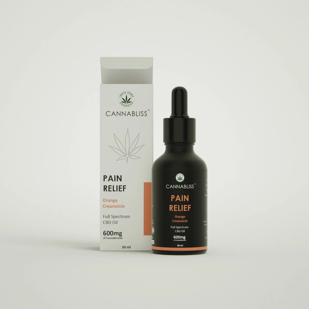 India Hemp Organics CannaBliss- Pain Relief 600mg (30ml) on itsHemp