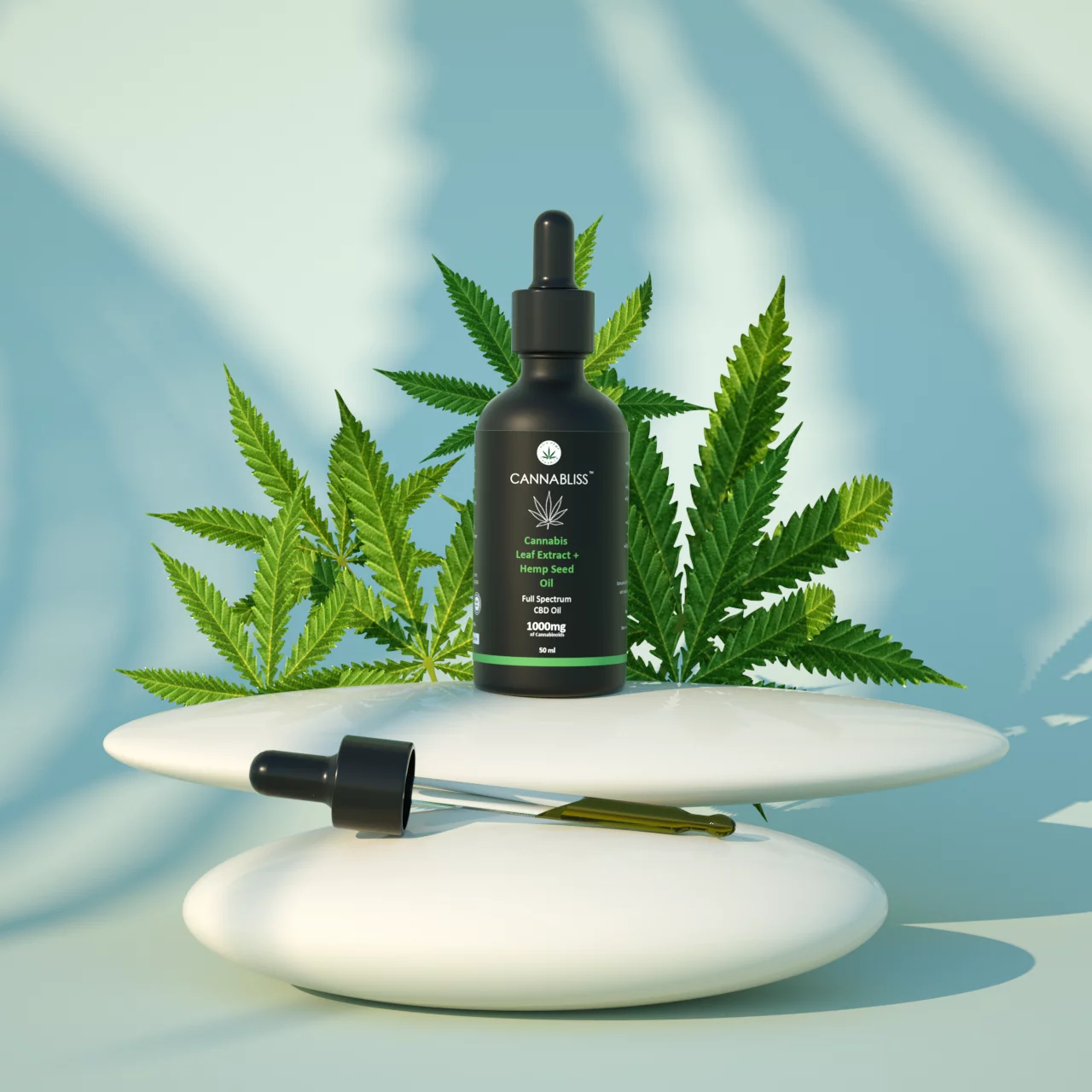 India Hemp Organics CannaBliss- Cannabis Leaf Extract 600mg (30ml) on tisHemp
