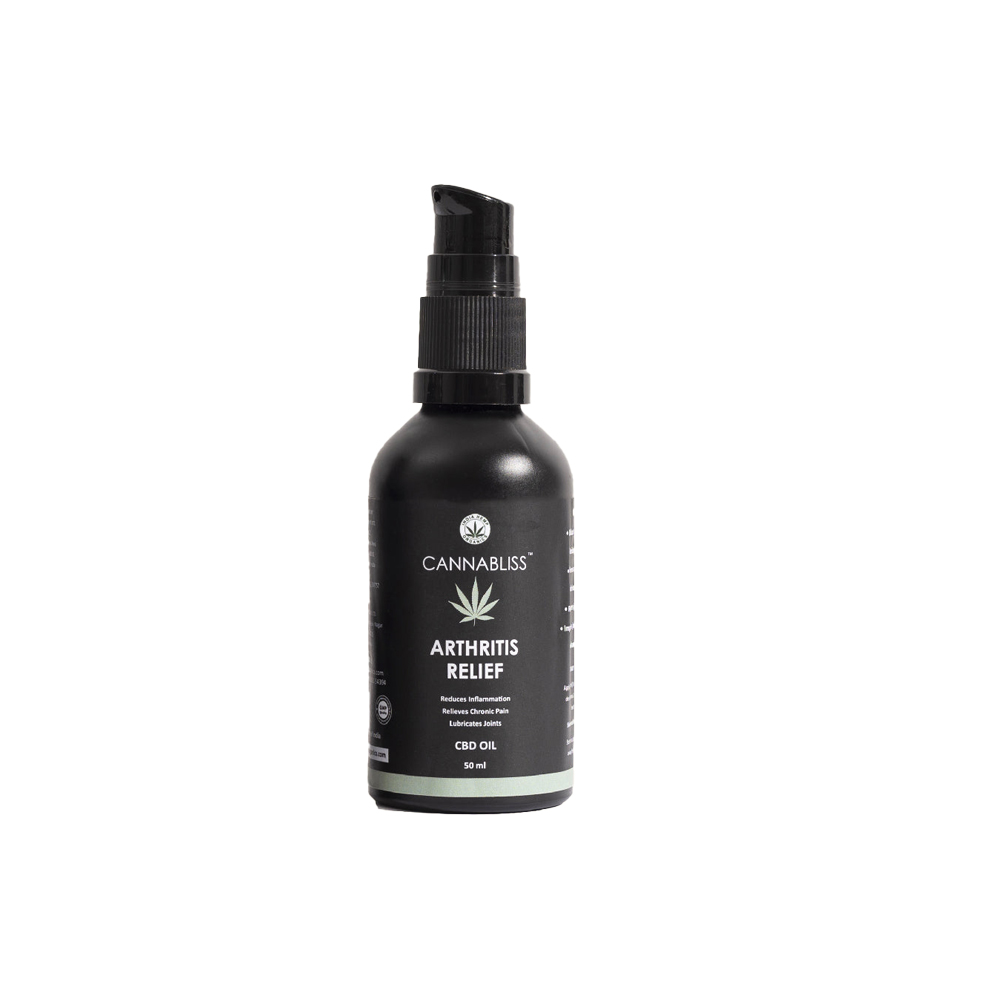 India Hemp Organics CannaBliss Arthritis Relief- CBD Oil (50ml) - Image 1